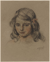 KT 1985 100
<br/>
Portret van een meisje
<br/>
<em>Gijswijt, Agnieta Cornelia (1873-1962)</em>